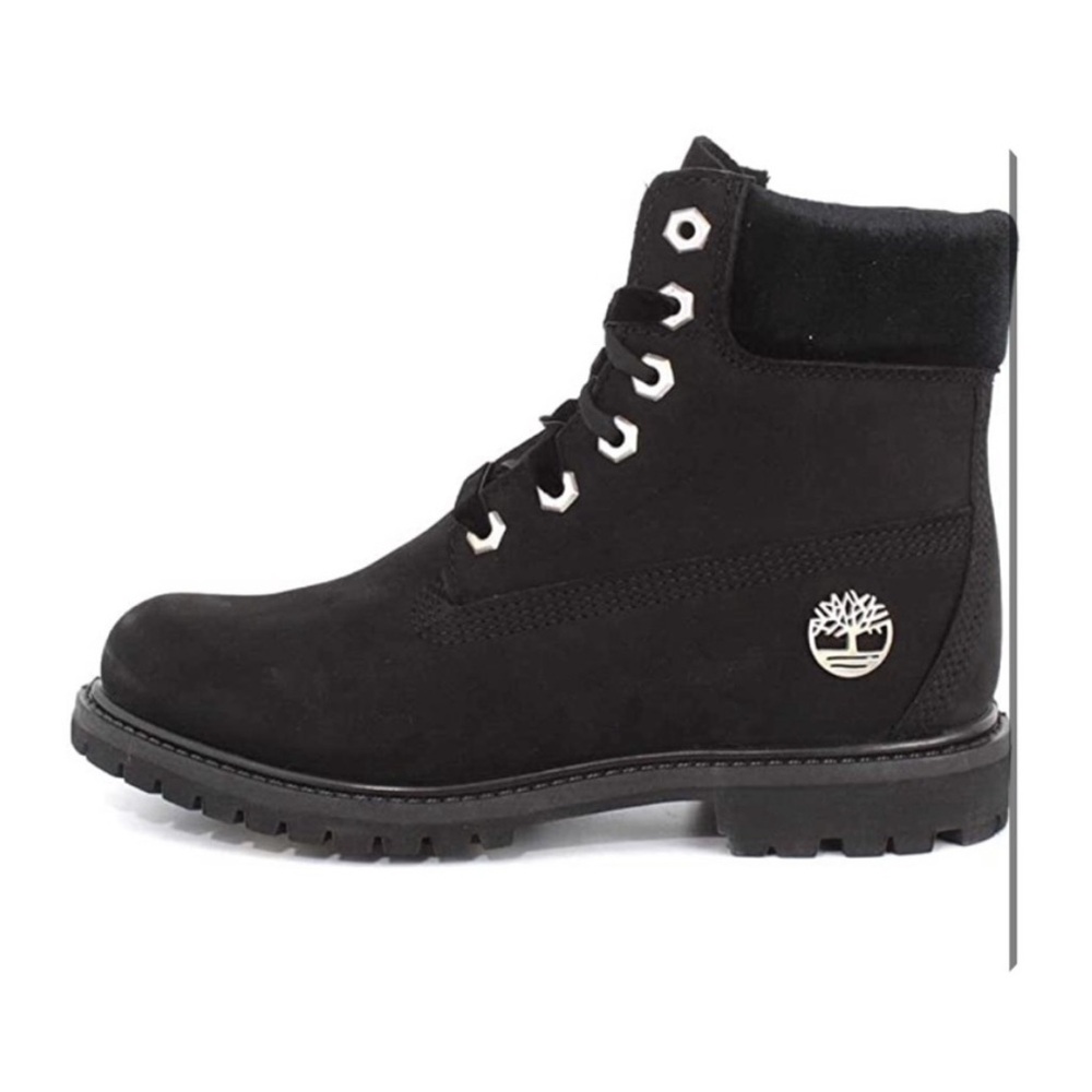 Timberland Black Velvet & Nubuck Boot size 8